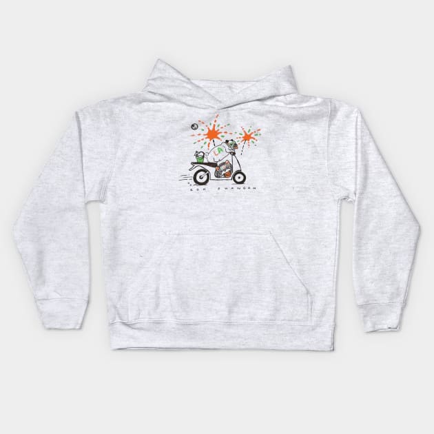 Full Moon Party-Goers Kids Hoodie by MightyFam